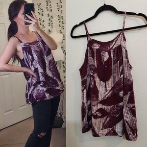Kimchi Blue Purple Leaf 🍃 Tunic Tank Medium